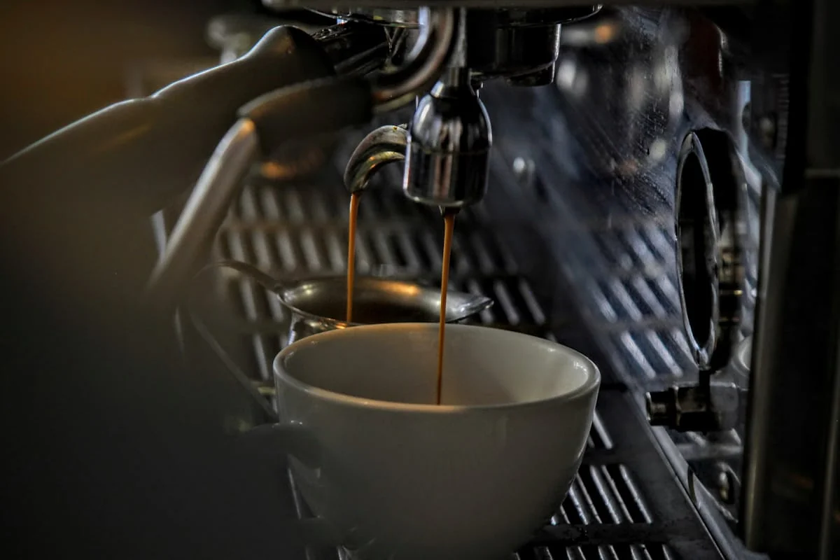 Krémes latte macchiato pohárban